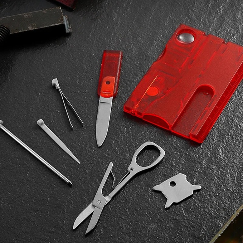 Multitool Credit Card - Ultradunne Pocket Multi Tool 12-in-1 creditcardformaat