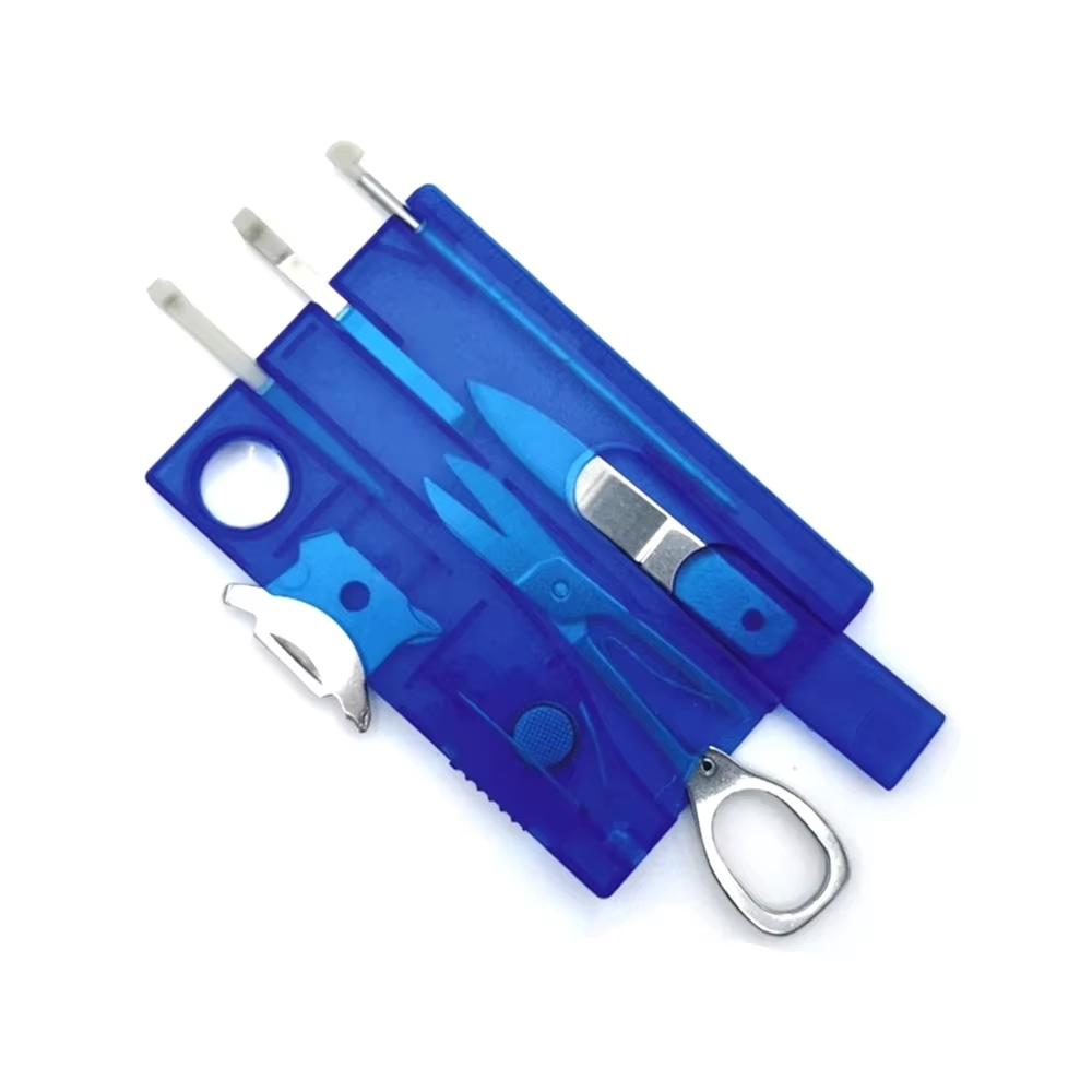 Multitool Credit Card - 10-in-1 draagbare zak-multitool, creditcardformaat, outdoor survival-,