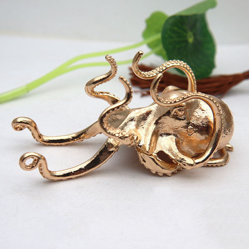 Edc Carry Pen - Metalen Octopus Inktvis Beeldjes Standbeeld Bureau