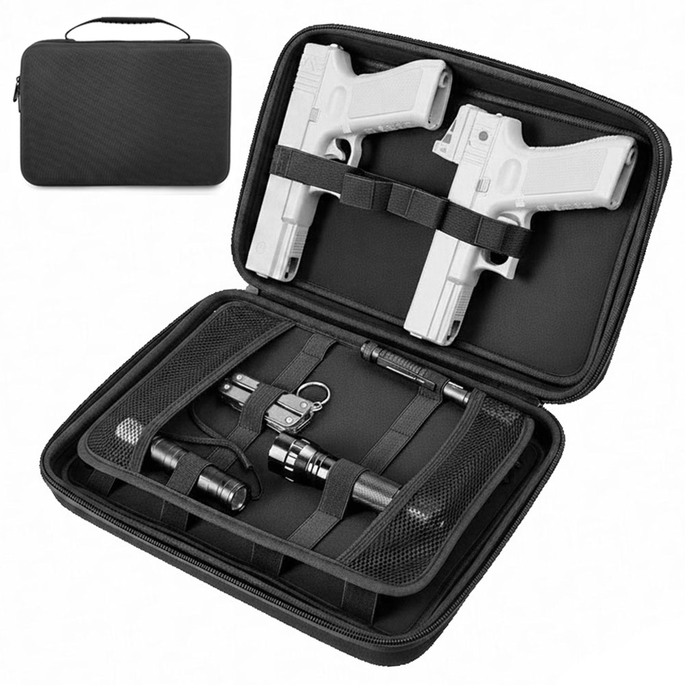Edc Carry Gun - Tactische pistooltas Dubbele pistoolopbergtas Verborgen draagtas