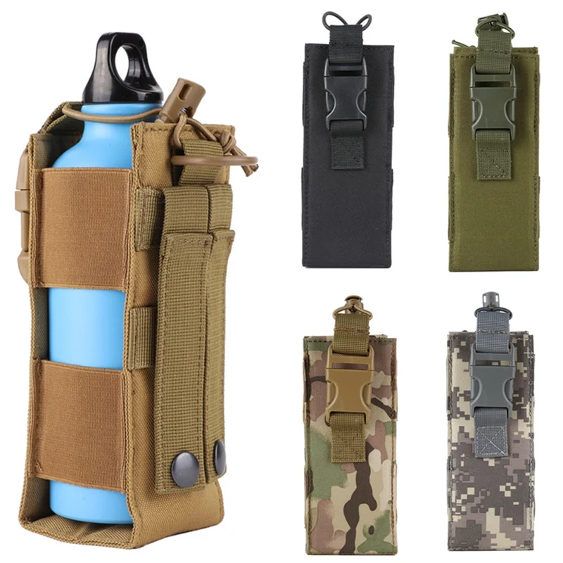 Edc Carry Holster - x1 Molle Waterfles Holster Pouch Buitensporten
