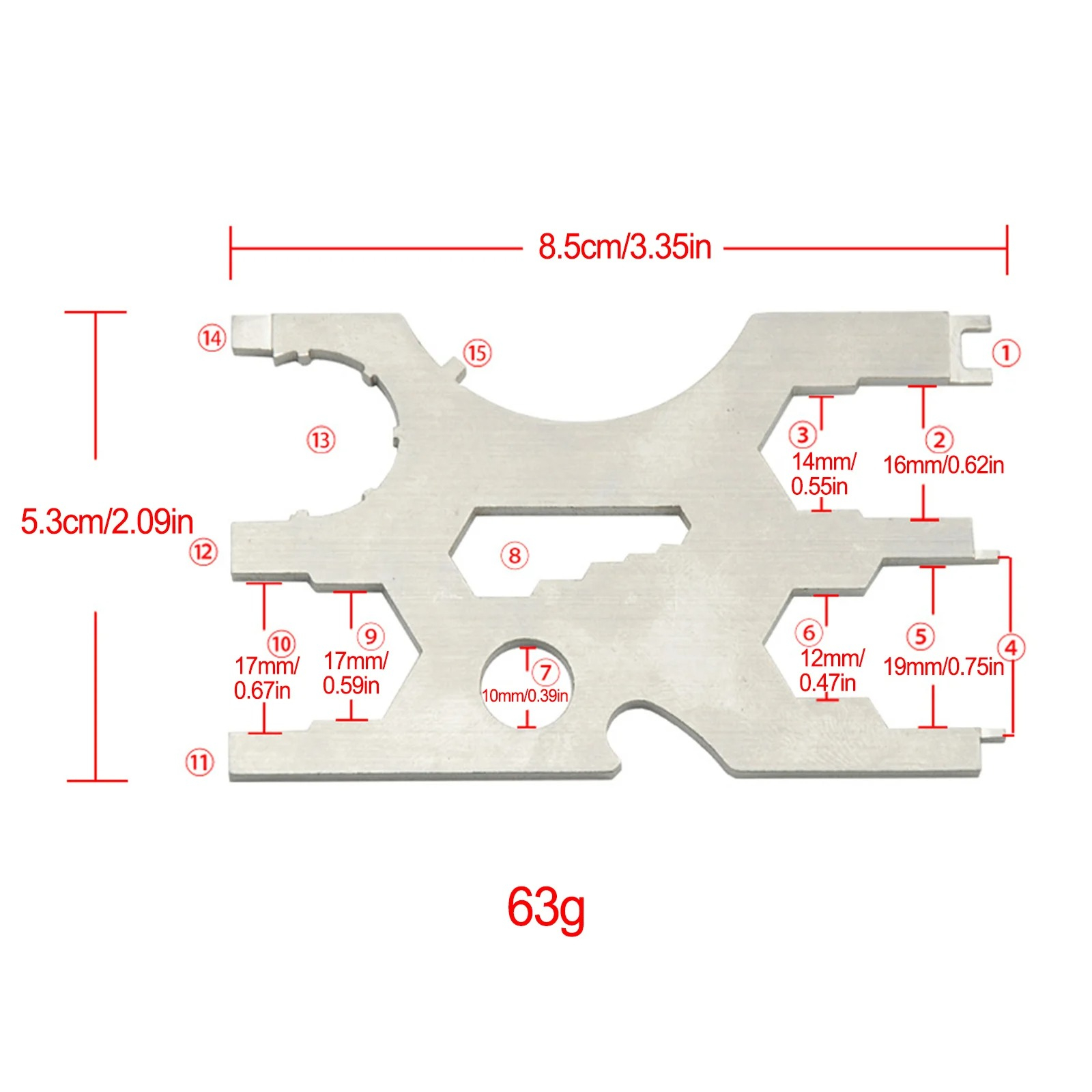 316 roestvrijstalen duikregela - Multitool Credit Card recensie en prijs