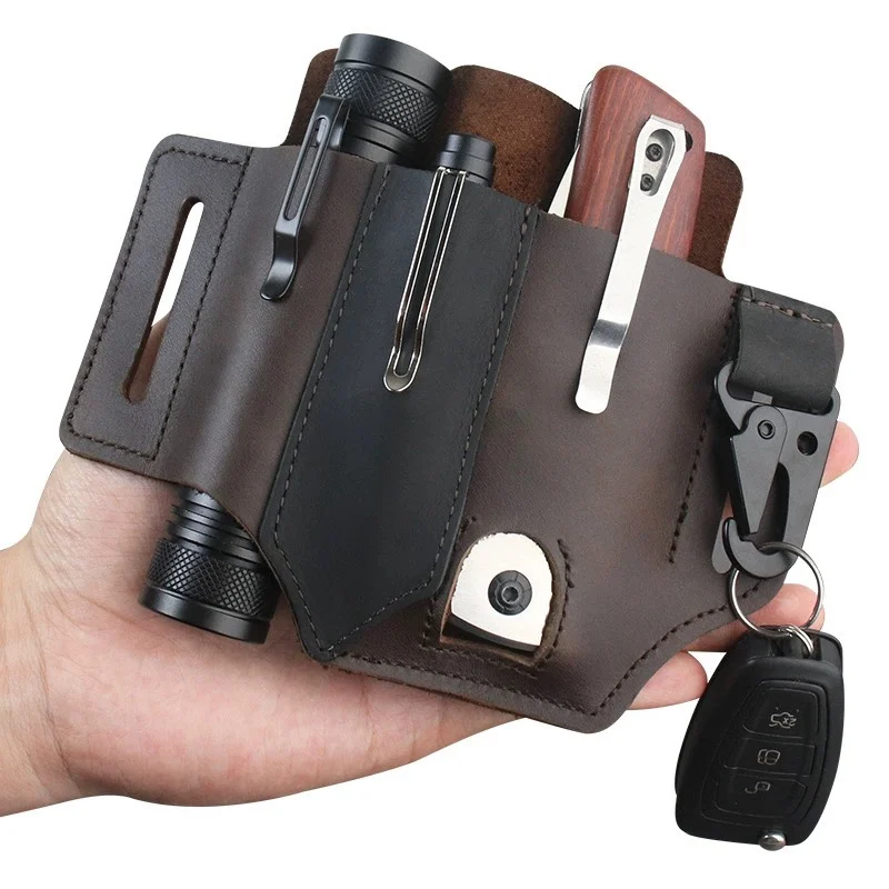 Koeienhuid Taille Hanger Draag - Edc Carry Belt Leather recensie en prijs