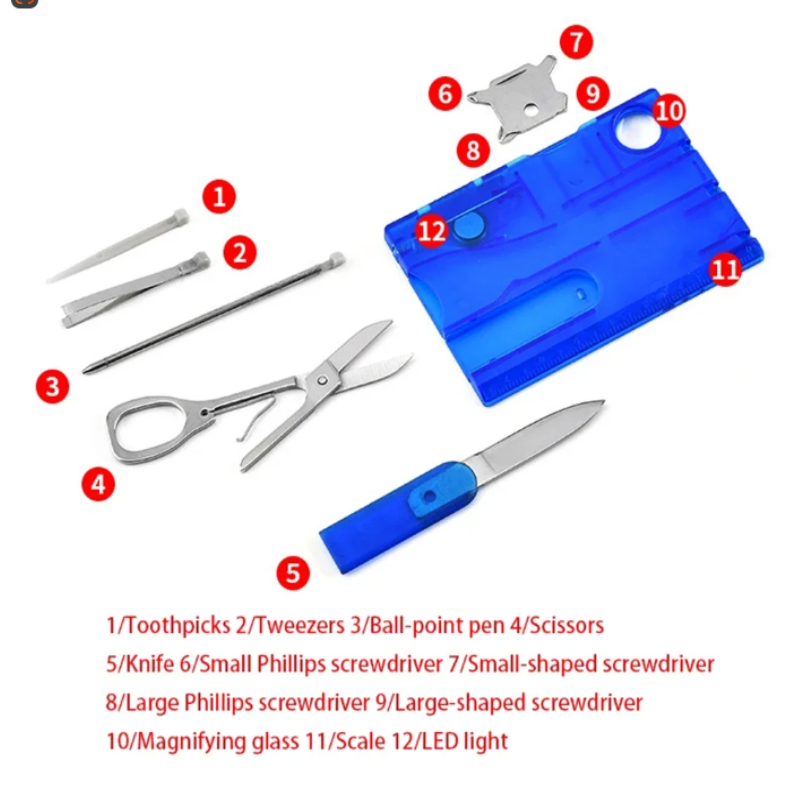12-in-1 zak Creditcard Draagba - Multitool Credit Card recensie en prijs