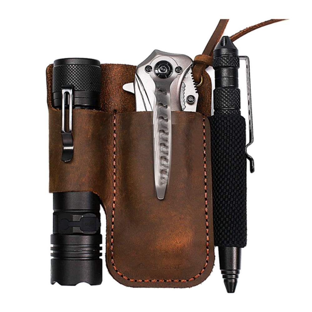 Duurzame lederen multitoolhoes - Edc Carry Belt Leather recensie en prijs