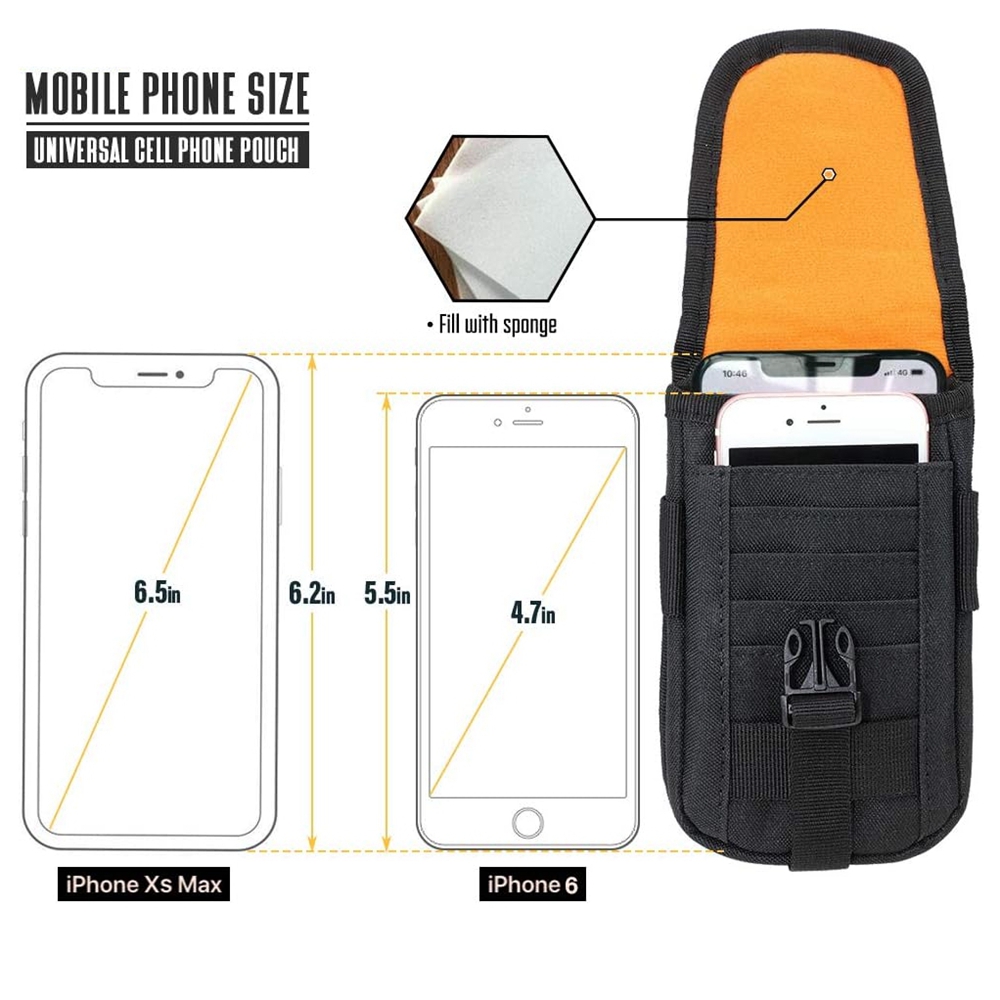 Tactische Telefoonhoes Molle,  - Edc Carry Holster recensie en prijs