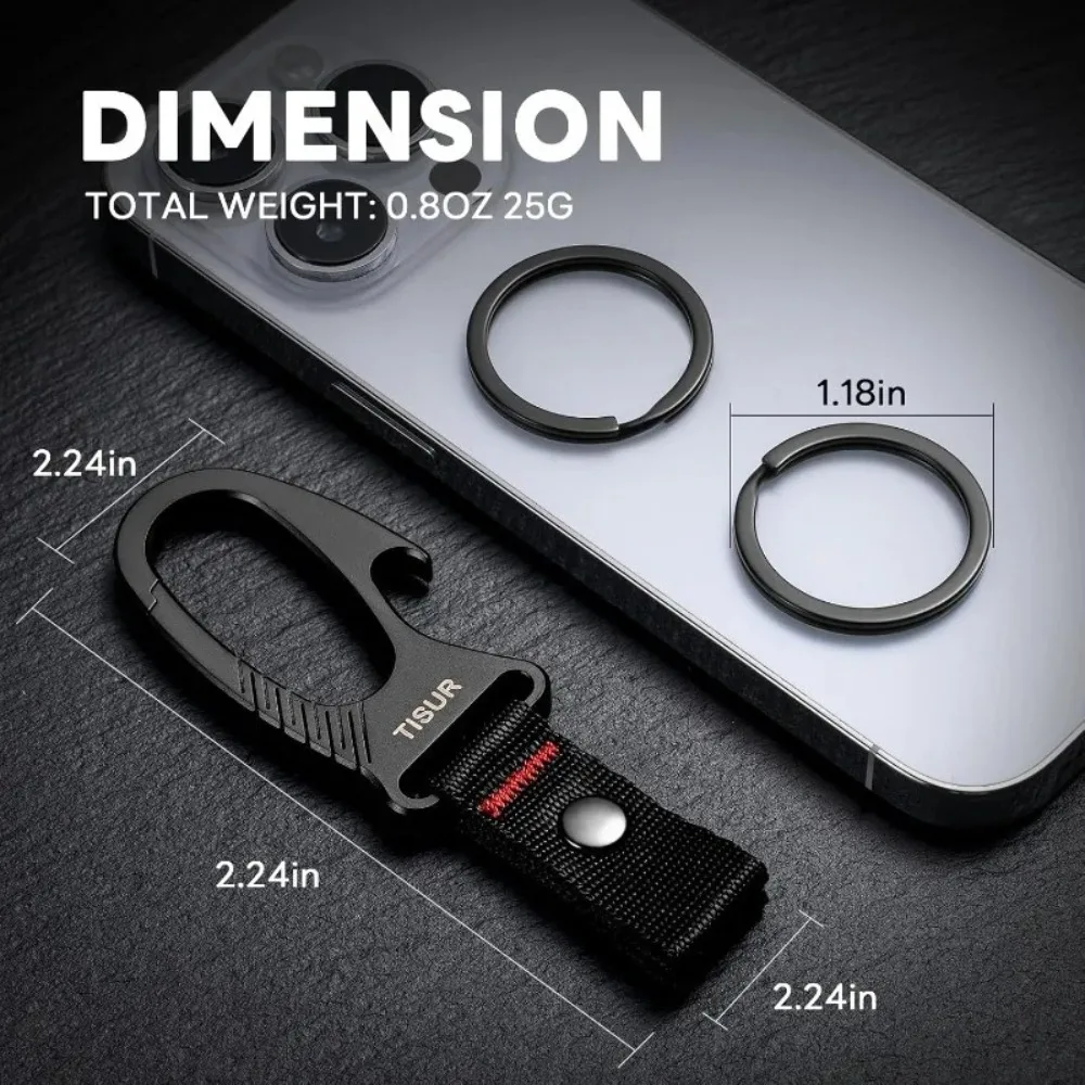 Titanium karabijnhaak sleutelh - Edc Carry Clip recensie en prijs