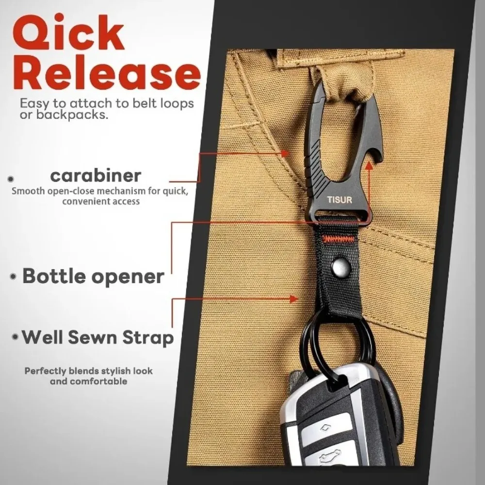 Titanium karabijnhaak sleutelh - Edc Carry Clip recensie en prijs