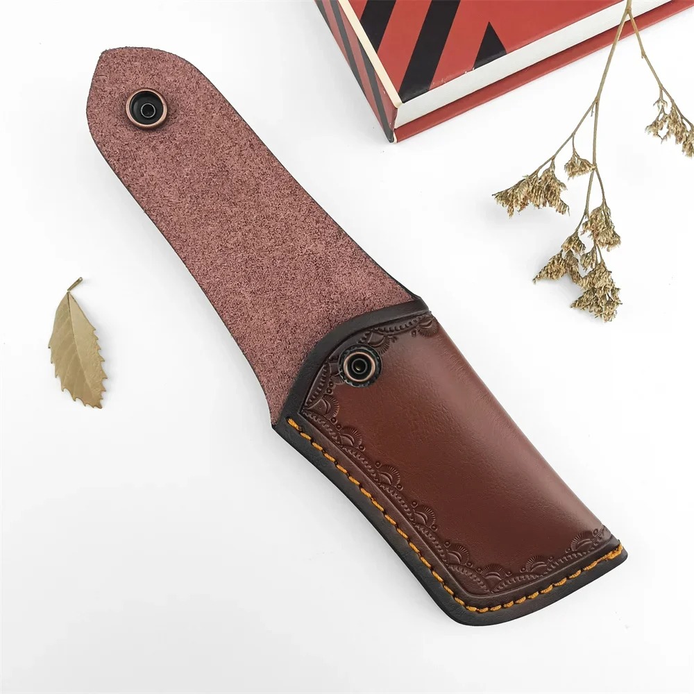 Bruin geprägd lederen messenho - Edc Carry Belt Leather recensie en prijs