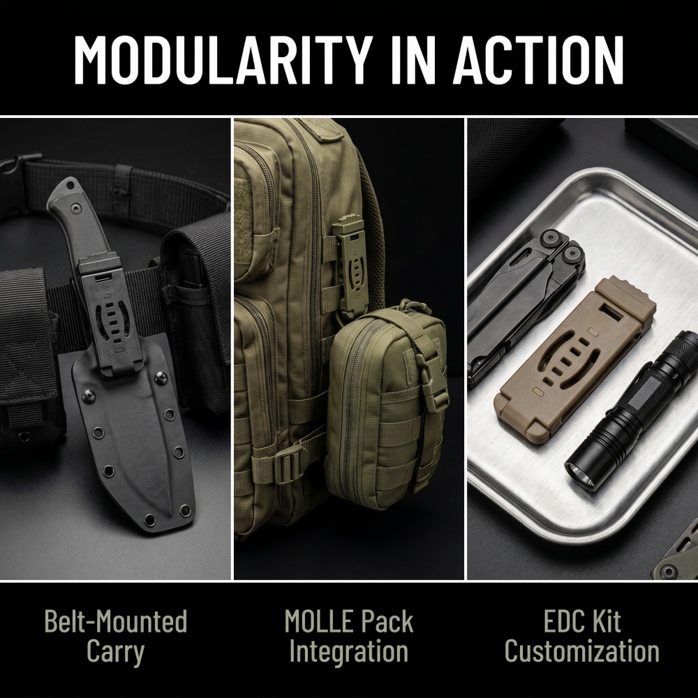 DIY Kydex Holster MOLLE Rugcli - Edc Carry Clip recensie en prijs