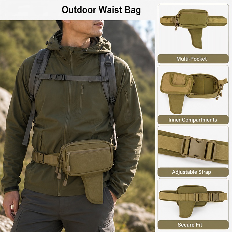 Multifunctionele heuptas Nylon - Edc Carry Bag For Men recensie en prijs