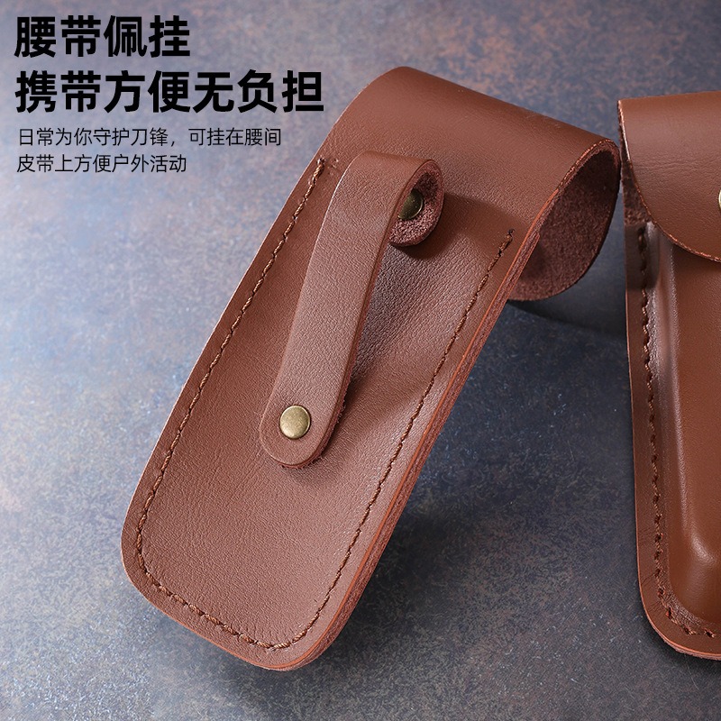 Echte leren messenkoker voor v - Edc Carry Belt Leather recensie en prijs